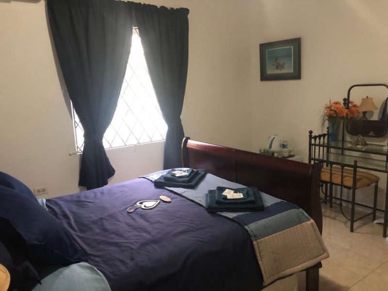 Ocean View Villa, private double bed en-suite room